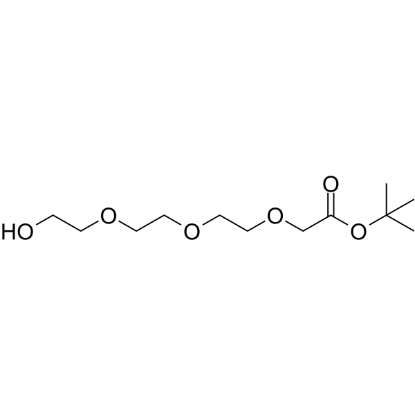 Hydroxy-PEG3-CH2-Boc Chemical Structure