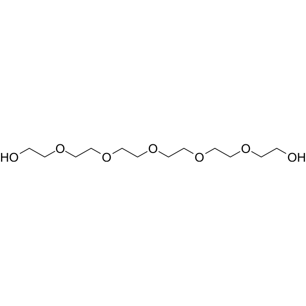 Hexaethylene glycol Chemical Structure