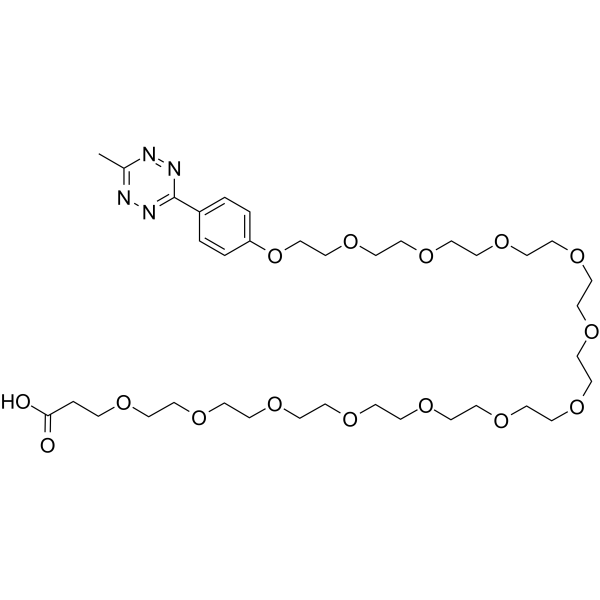Methyltetrazine-PEG13-acid Chemical Structure