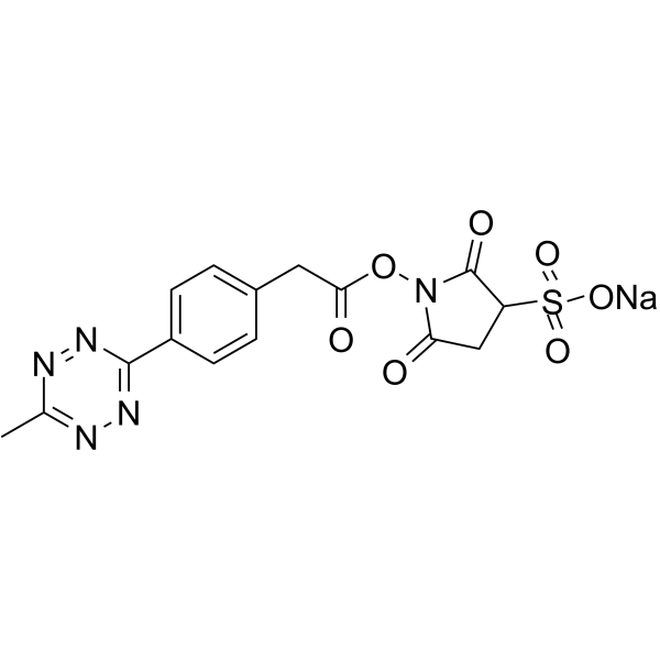 Methyltetrazine-Sulfo-NHS ester sodium Chemical Structure