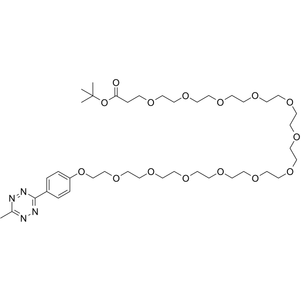 Methyltetrazine-PEG13-Boc Chemical Structure