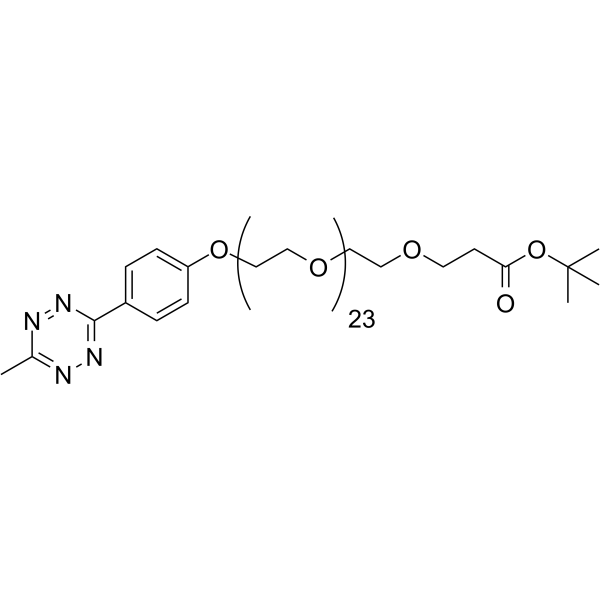 Methyltetrazine-PEG24-Boc Chemical Structure