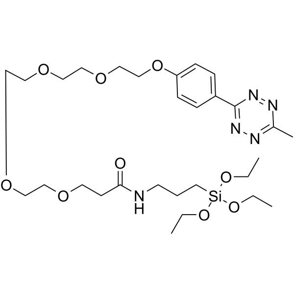 Methyltetrazine-<em>PEG</em>5-triethoxysilane