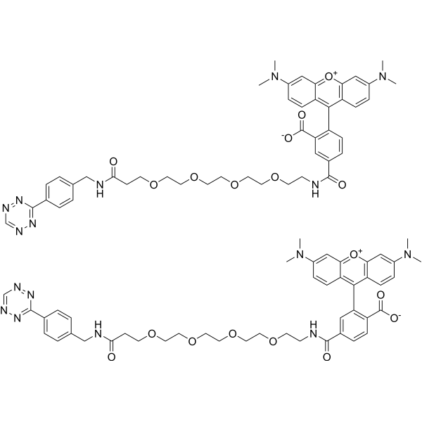 TAMRA-PEG4-tetrazine Chemical Structure