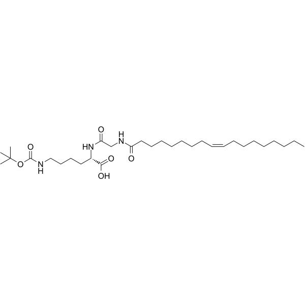 N'-Boc-N-(Gly-Oleoyl)-Lys Chemical Structure
