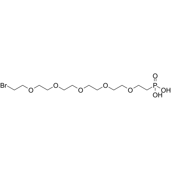 Bromo-PEG5-phosphonic acid Chemical Structure