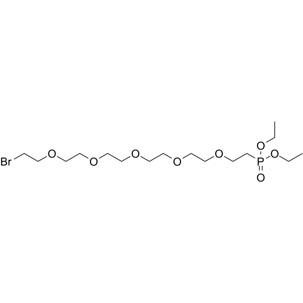Bromo-PEG5-phosphonic acid diethyl ester Chemical Structure