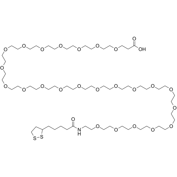 Lipoamido-PEG24-acid Chemical Structure