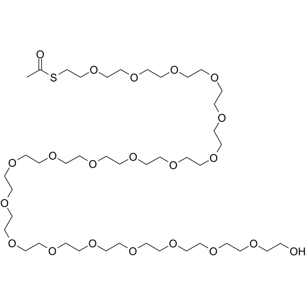 S-acetyl-PEG20-alcohol Chemical Structure