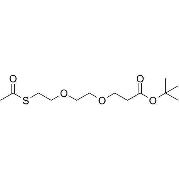 S-acetyl-PEG2-Boc Chemical Structure