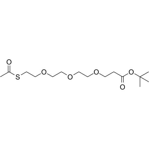 S-acetyl-PEG3-Boc Chemical Structure