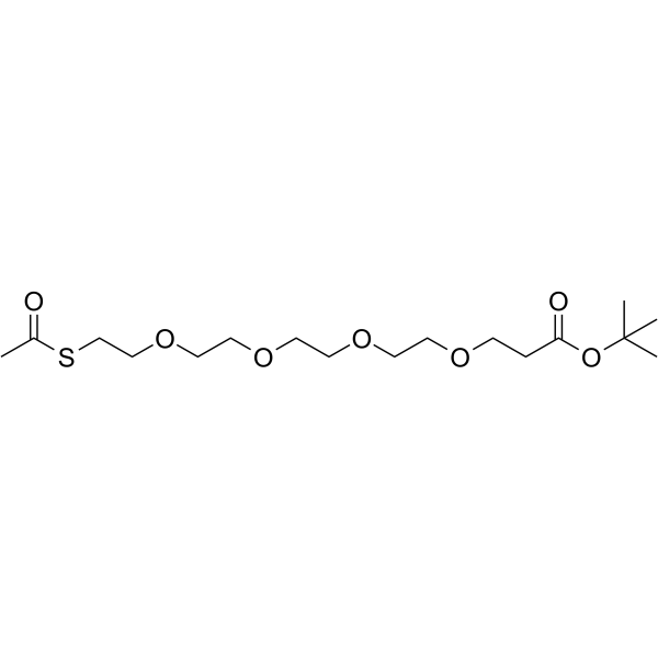 S-acetyl-PEG4-Boc Chemical Structure