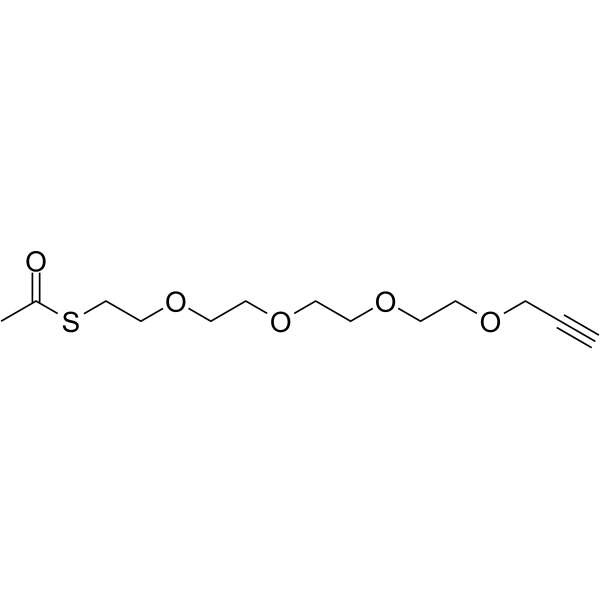 S-acetyl-PEG4-propargyl Chemical Structure