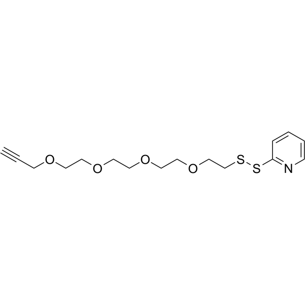 (2-Pyridyldithio)-PEG4-propargyl Chemical Structure