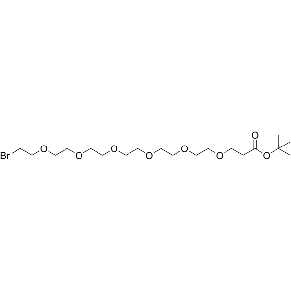 Bromo-PEG6-Boc Chemical Structure