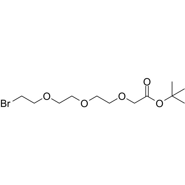 Bromo-PEG3-CH2-Boc Chemical Structure