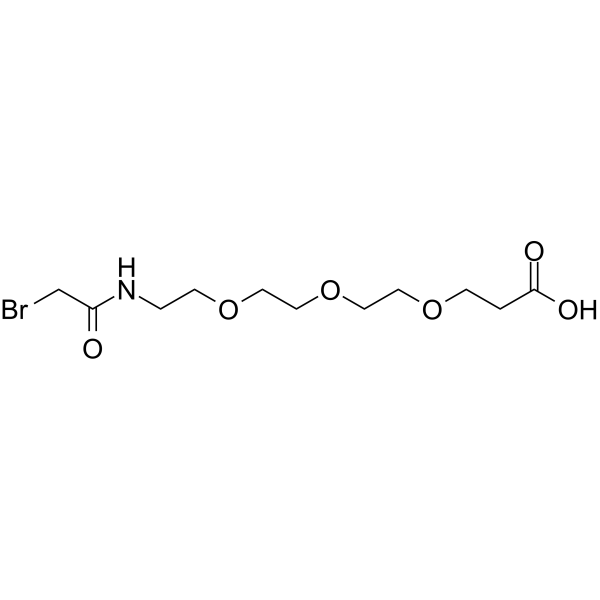 Bromoacetamido-PEG3-C2-acid Chemical Structure