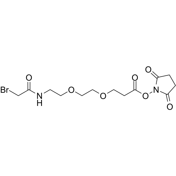 Bromoacetamido-PEG2-C2-<em>NHS</em> ester