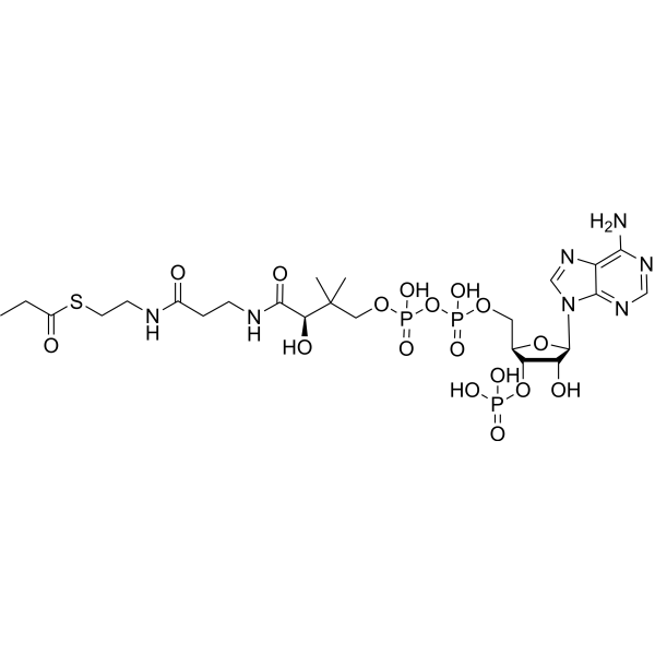Propionyl CoA Chemical Structure