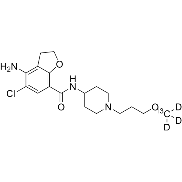 Prucalopride-<sup>13</sup>C,d<sub>3</sub> Chemical Structure
