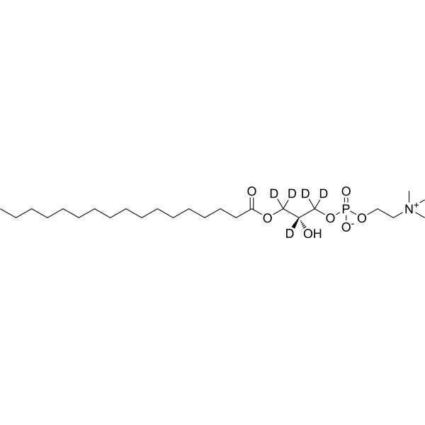 1-Heptadecanoyl-2-<em>hydroxy</em>-sn-glycero-3-phosphocholine-d<em>5</em>