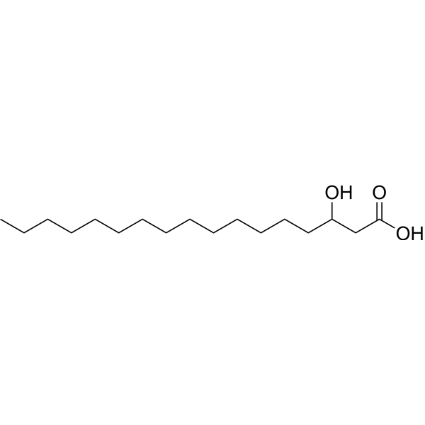 3-Hydroxyheptadecanoic acid Chemical Structure