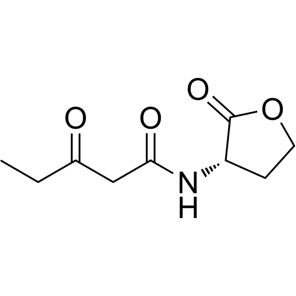 N-(3-Oxopentanoyl)-L-homoserine lactone Chemical Structure