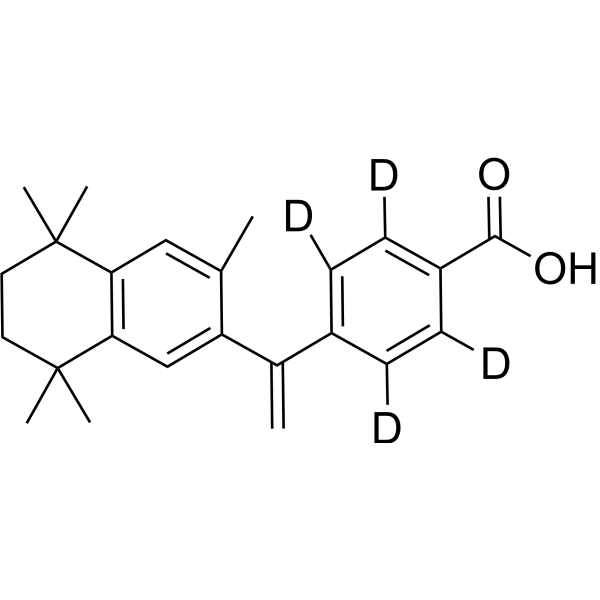 Bexarotene-d<sub>4</sub> Chemical Structure