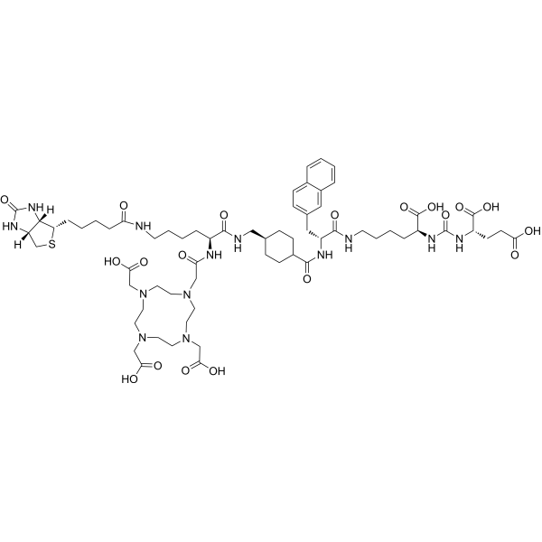 Biotin-NH-PSMA-617 Chemical Structure