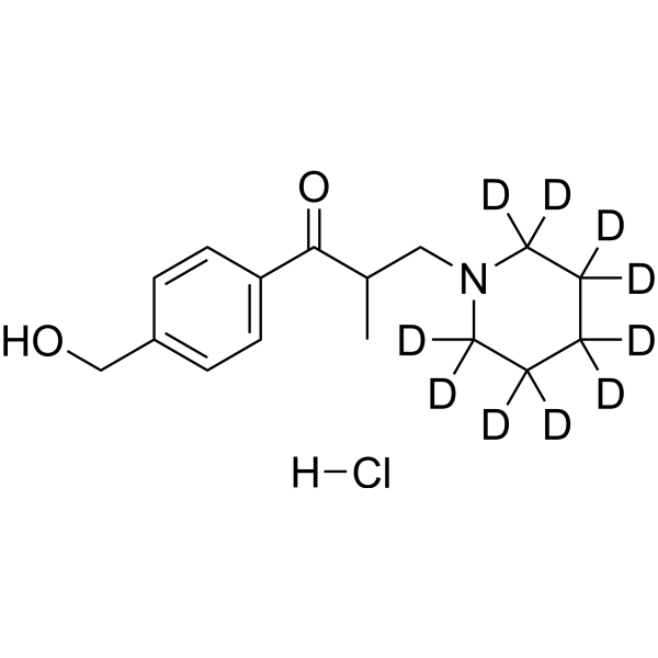 Hydroxymethyl Tolperisone-d<sub>10</sub> hydrochloride Chemical Structure