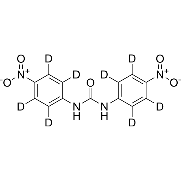 4,4'-Dinitrocarbanilide-d<sub>8</sub> Chemical Structure