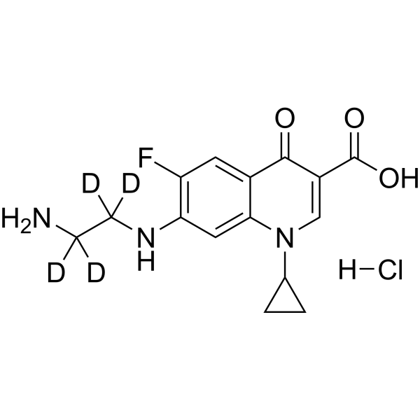 <em>Desethylene</em> <em>Ciprofloxacin-d</em><em>4</em> hydrochloride