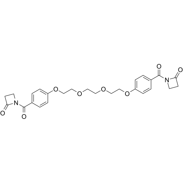 AZD-CO-Ph-PEG4-Ph-CO-AZD Chemical Structure