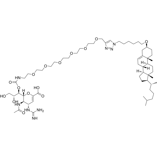 Zanamivir-Cholesterol Conjugate Chemical Structure