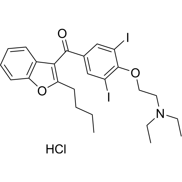 Amiodarone hydrochloride Chemical Structure