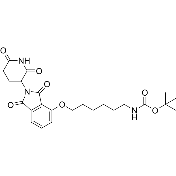 Thalidomide-O-C6-NHBoc Chemical Structure
