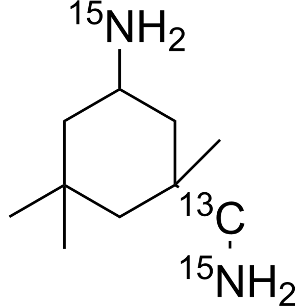 Isophorone Diamine-<sup>13</sup>C,<sup>15</sup>N<sub>2</sub> Chemical Structure