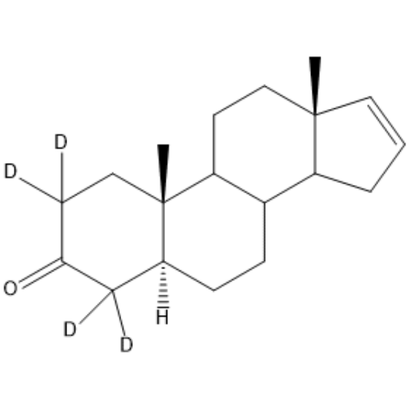 5α-Androst-16-ene-3-one-d4 Chemical Structure