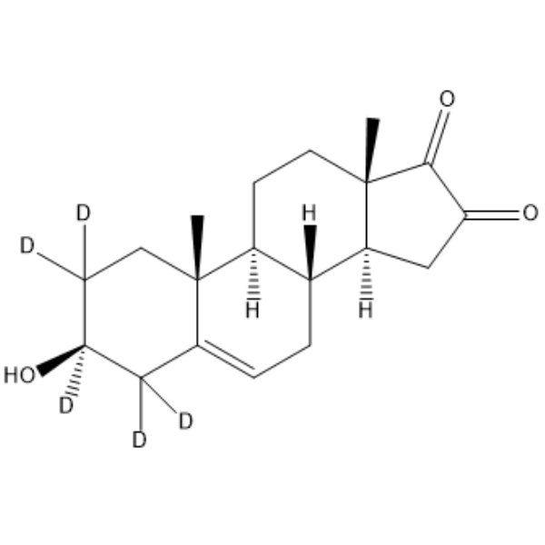 16-Ketodehydroepiandrosterone-d5 Chemical Structure