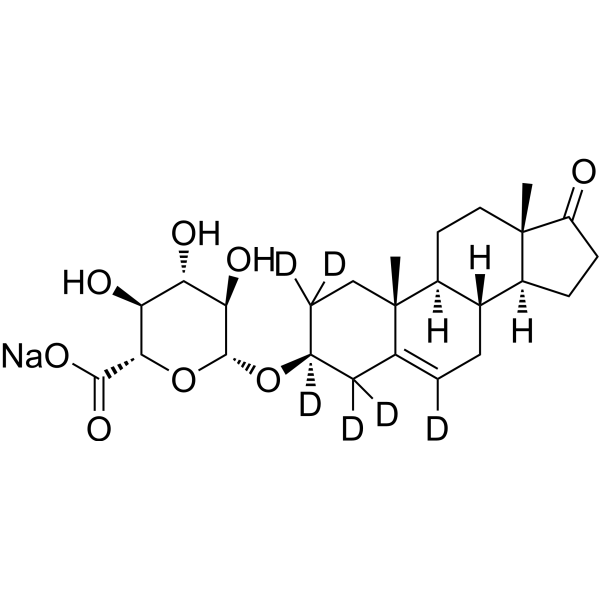 Dehydroepiandrosterone-3-o-glucuronide-d6 Chemical Structure