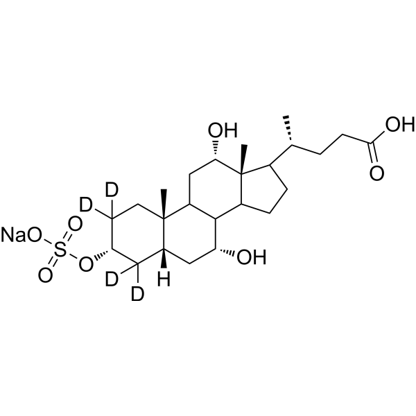 Glycocholic Acid-3-Sulfate-d4 sodium salt Chemical Structure