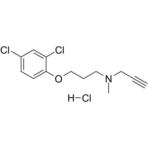 Clorgyline hydrochloride Chemical Structure
