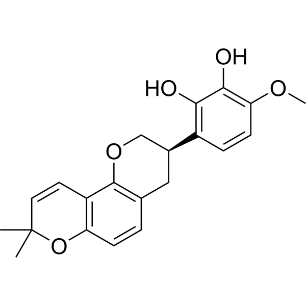 3′-Hydroxy-4′-O-methylglabridin Chemical Structure