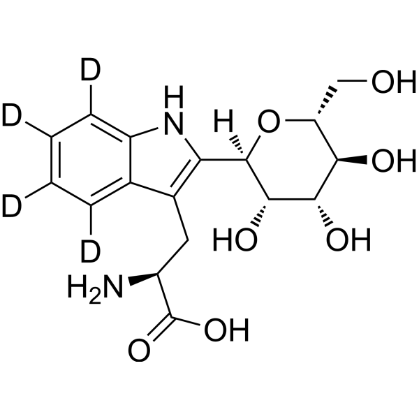 2-(α-D-Mannopyranosyl)-<em>L-tryptophan</em>-d4