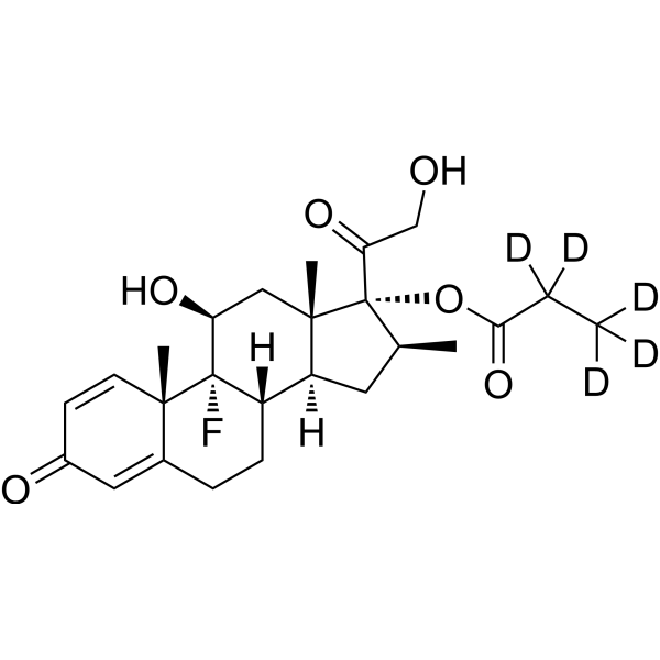 Betamethasone 17-propionate-d<sub>5</sub> Chemical Structure