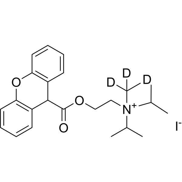 Propantheline-d<sub>3</sub> iodide Chemical Structure