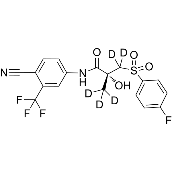 Bicalutamide-d<sub>5</sub> Chemical Structure