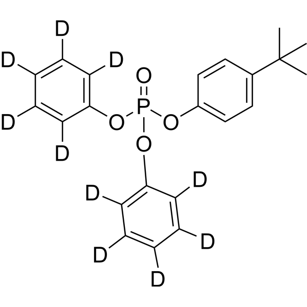 p-t-Butylphenyl diphenyl phosphate-d<sub>10</sub> Chemical Structure