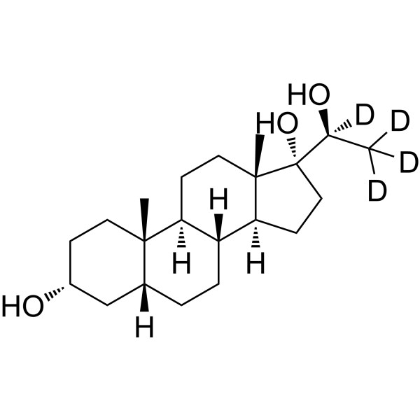Pregnanetriol-d<sub>4</sub> Chemical Structure