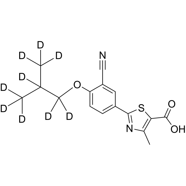 Febuxostat-d<sub>9</sub> Chemical Structure